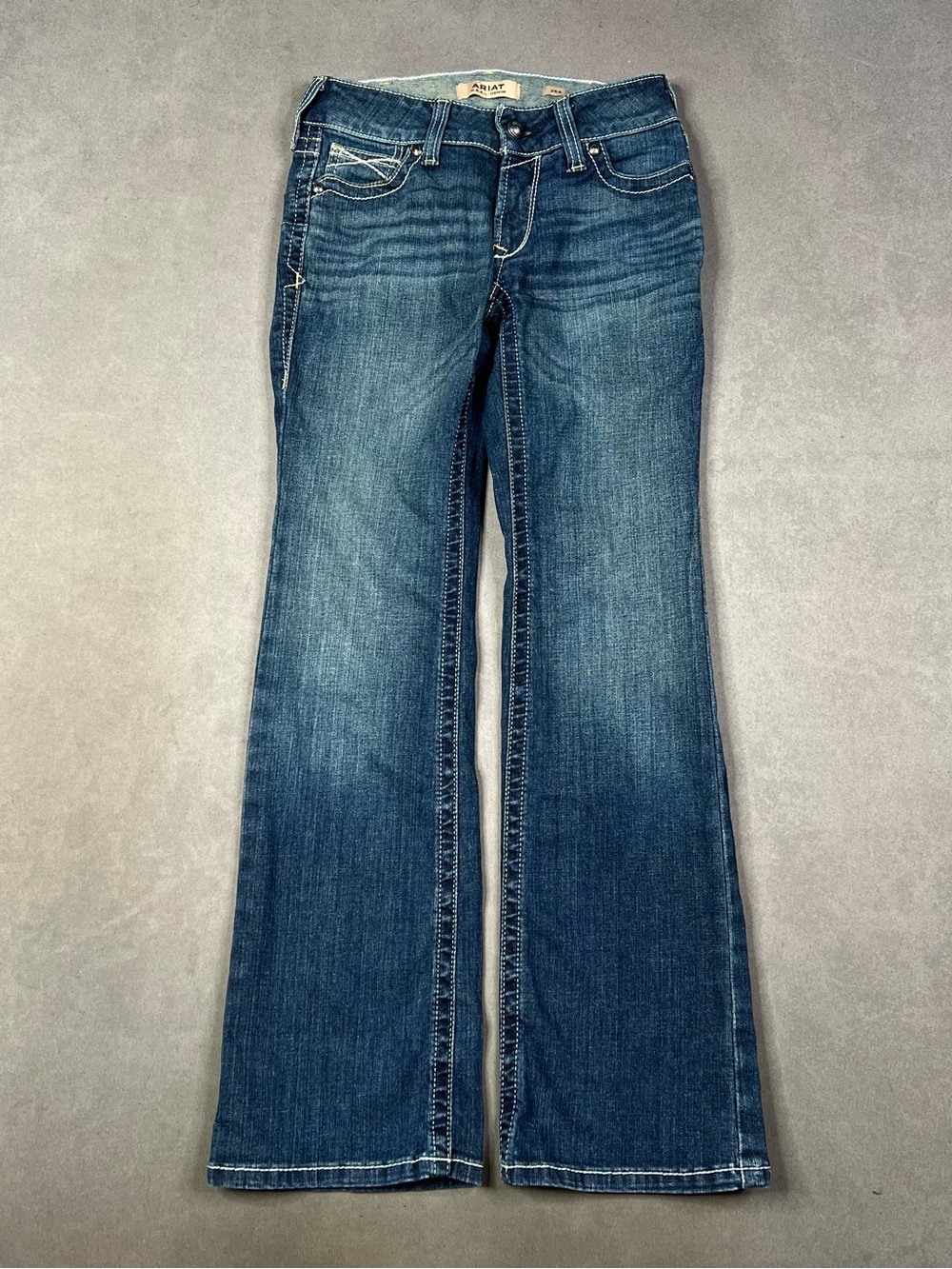 Ariat Women's Blue Mid Rise Flare Jeans